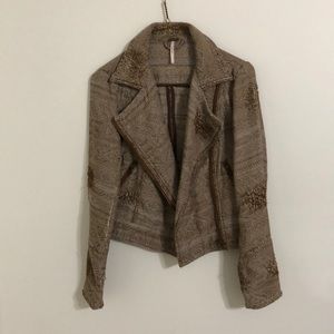 Free People Women’s  Aztec Tweed Jacket